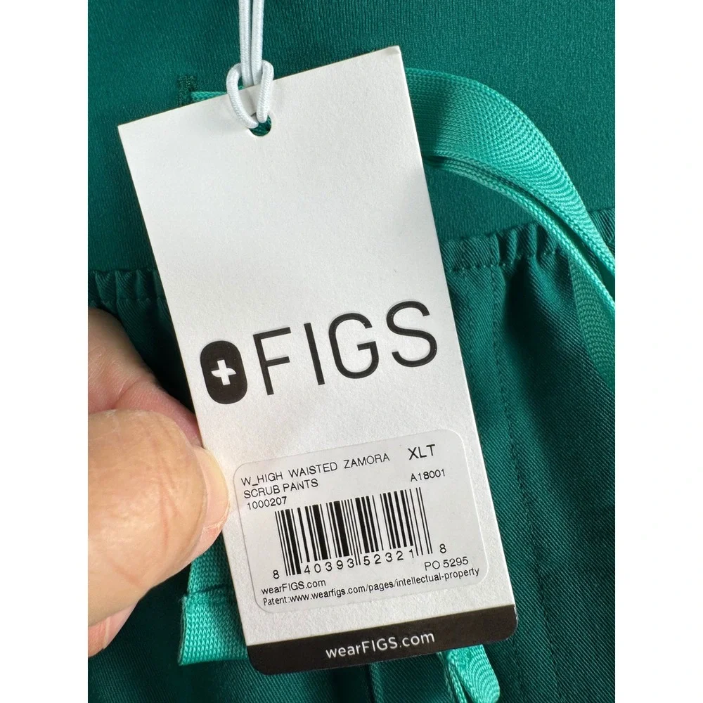 FIGS Zamora High Waisted‎ zamora Pants sz XLT medical scrub hunter green